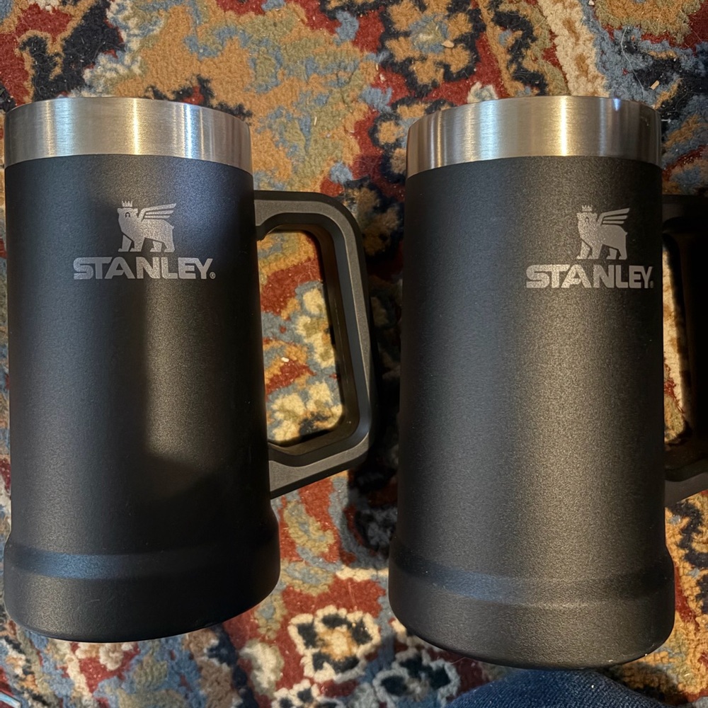 Stanley Black Stainless Steel Beer Stein with Handle